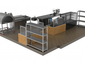 restaurant kitchen 3Dモデル
