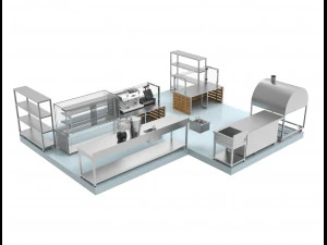 restaurant kitchen 3D Model