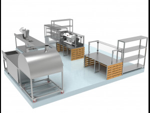 restaurant kitchen 3Dモデル