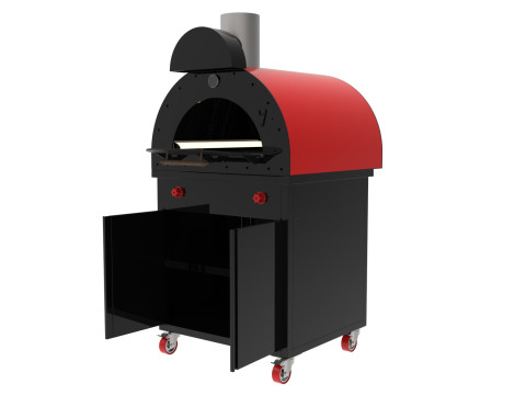 OVEN BASE CBINET 2 DOORS 3D Model