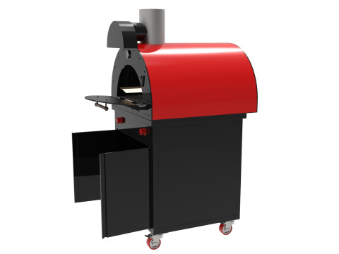 OVEN BASE CBINET 2 DOORS 3D Model