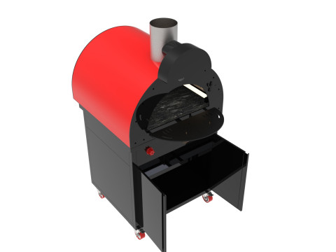 OVEN BASE CBINET 2 DOORS 3D Model