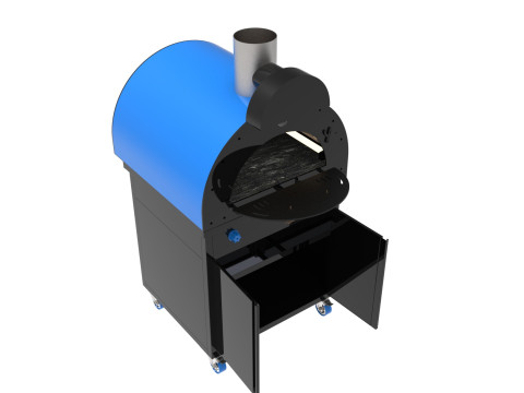 OVEN BASE CBINET 2 DOORS 3D Model