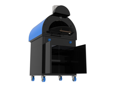 OVEN BASE CBINET 2 DOORS 3D Model