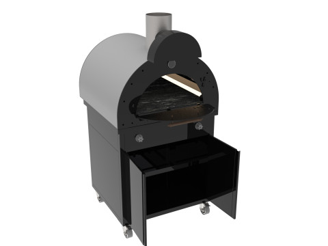 OVEN BASE CBINET 2 DOORS 3D Model