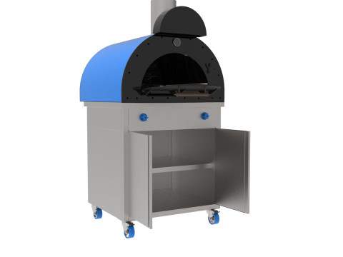 OVEN BASE CBINET 2 DOORS 3D Model