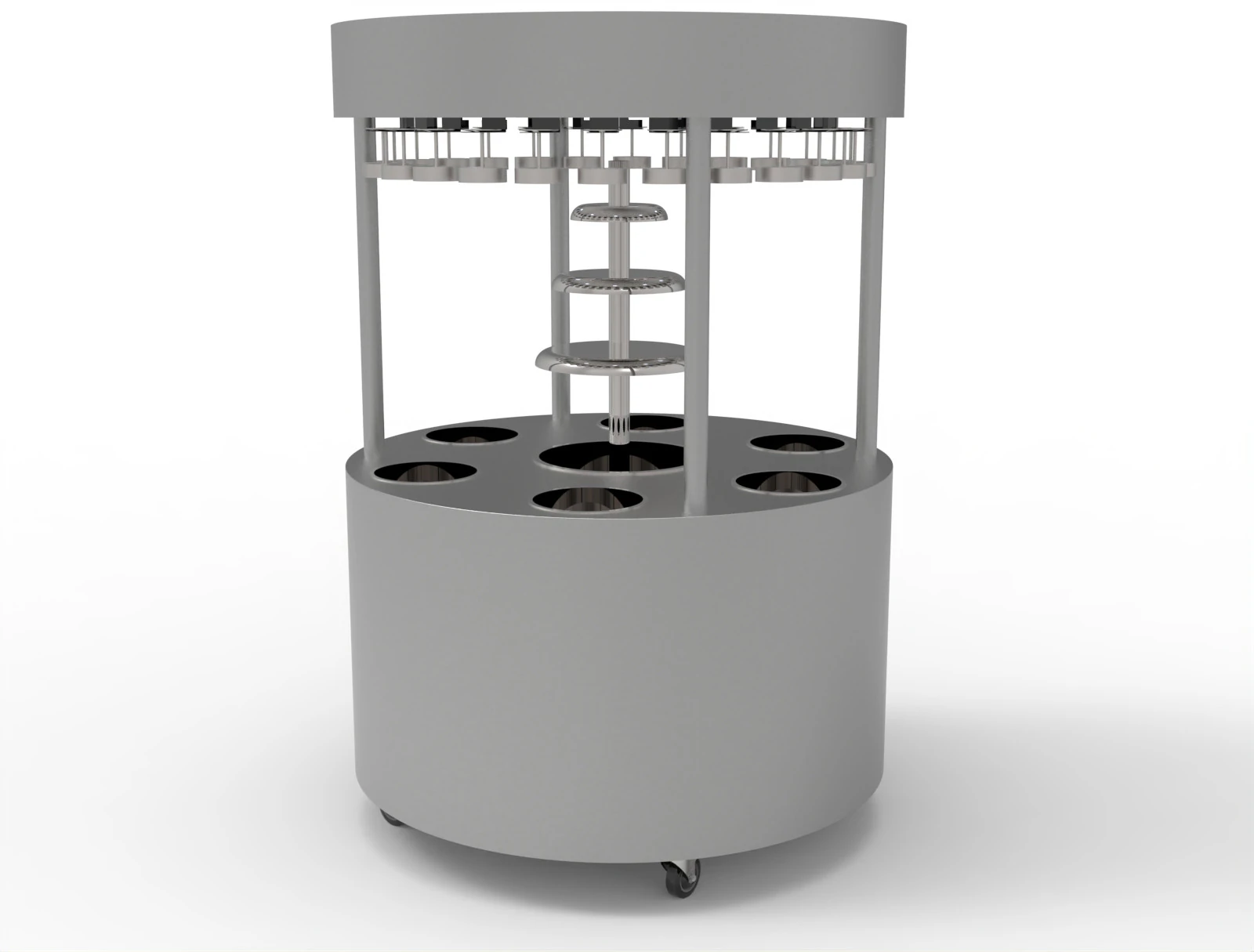 CHOCOLATE TROLLEY 3D Model .c4d .max .obj .3ds .fbx .stl .blend 