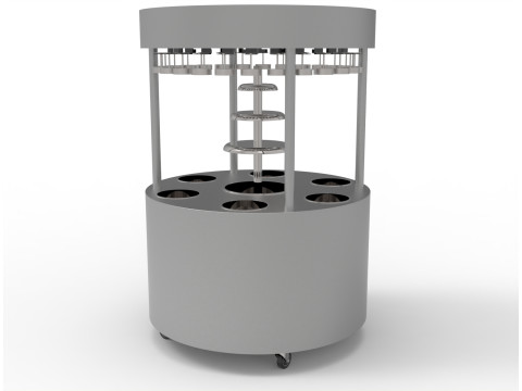 ШОКОЛАДНАЯ ТЕЛЕЖКА 3D Модель