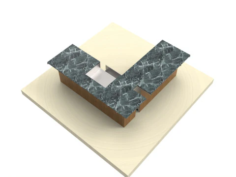 柜台 - 自制烧烤 3D 模型