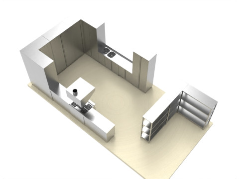 COCINA 02 Modelo 3D