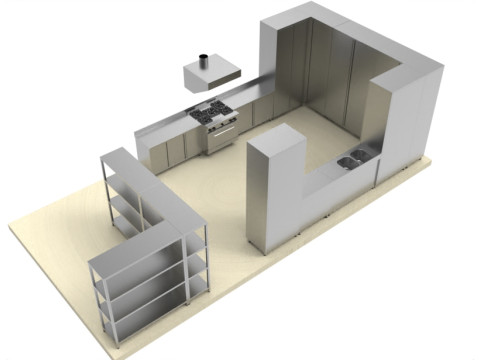 COCINA 02 Modelo 3D