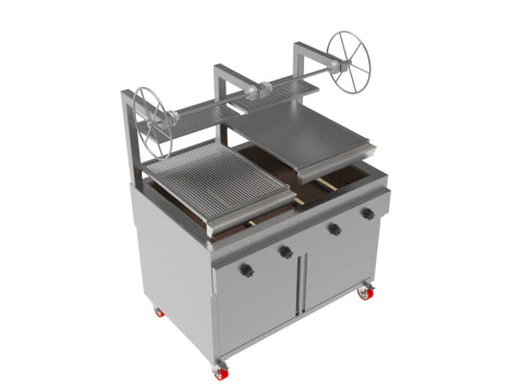 燃气烧烤炉熔岩1200X800X1500mm 3D 模型