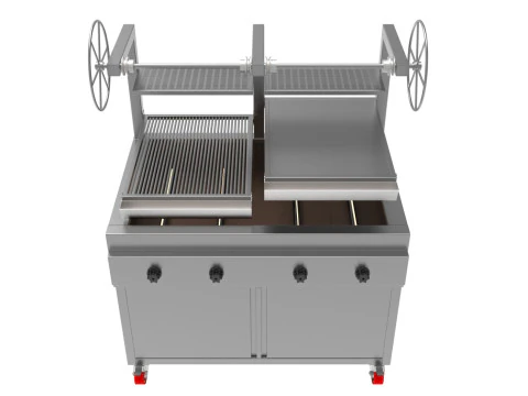 燃气烧烤炉熔岩1200X800X1500mm 3D 模型