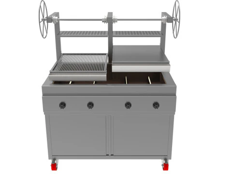 燃气烧烤炉熔岩1200X800X1500mm 3D 模型