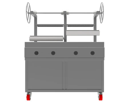 燃气烧烤炉熔岩1200X800X1500mm 3D 模型