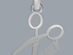 customized name sterling silver pendant 3D Print Model