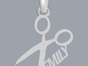 customized name sterling silver pendant 3D प्रिंट मॉडल