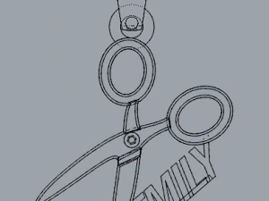 customized name sterling silver pendant 3D Print Model