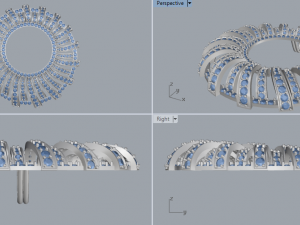 pave diamond sterling silver round geometrical pendant jewelry 3Dプリントモデル