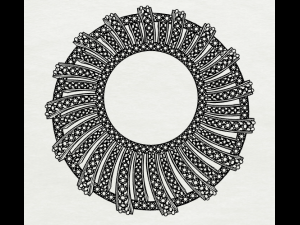 pave diamond sterling silver round geometrical pendant jewelry 3Dプリントモデル