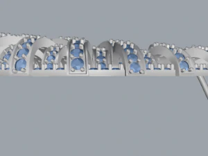 pave diamond sterling silver round geometrical pendant jewelry 3D Print Model