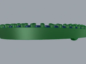 pave diamond sterling silver oval filigree geometrical pendant jewellery 3D Print Model