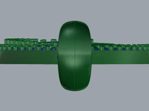 pave diamond sterling silver oval filigree geometrical pendant jewellery 3D Print Model