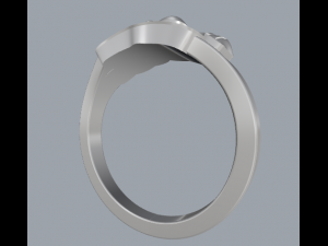 sterling silver dog ring jewelry 3D प्रिंट मॉडल