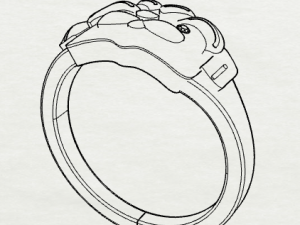 sterling silver dog ring jewelry 3D प्रिंट मॉडल
