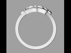 sterling silver dog ring jewelry 3D Print Model