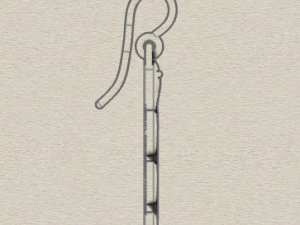 sterling silver snake dangle earrings 3D प्रिंट मॉडल