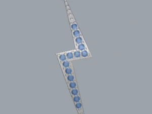 Pingente trov&atilde;o com diamante em prata esterlina 925 Modelo de Impressão 3D