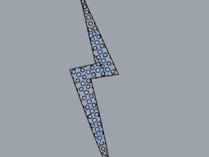 925 sterling silver diamond thunder pendant 3D Print Model