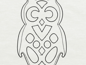 925 sterling silver designer owl pendant Model do druku 3D