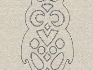 925 sterling silver designer owl pendant Model do druku 3D