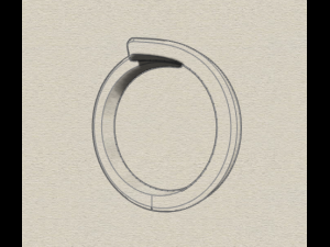sterling silver bypass ring jewelry Modelo de Impressão 3D
