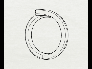 sterling silver bypass ring jewelry Modelo de Impressão 3D