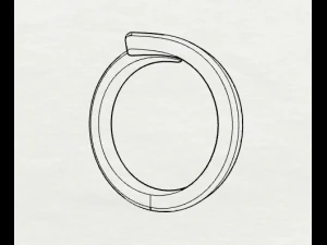 sterling silver bypass ring jewelry 3D Print Model