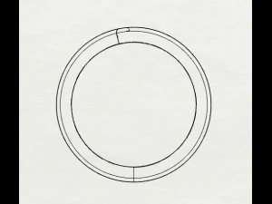 sterling silver bypass ring jewelry 3D Print Model