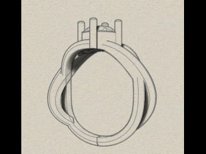 sterling silver single stone ring jewelry 3D Print Model