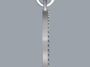 pave diamond sterling silver round geometrical pendant jewellery 3Dプリントモデル