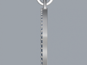pave diamond sterling silver round geometrical pendant jewellery 3Dプリントモデル