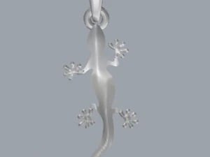 j&oacute;ias de pingente de animal de lagarto de prata esterlina Modelo de Impressão 3D
