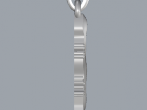 sterling silver lizard animal pendant jewelry 3D 打印模型