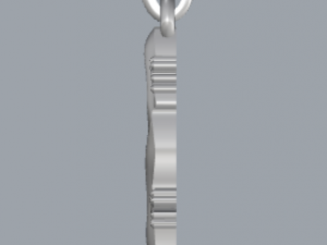 sterling silver lizard animal pendant jewelry 3D 打印模型