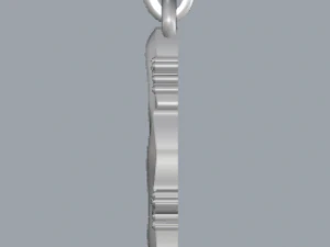 sterling silver lizard animal pendant jewelry 3D Print Model
