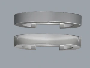 sterling silver hoop earrings 3D Print Model