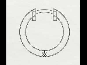 sterling silver hoop earrings Modello di stampa 3D