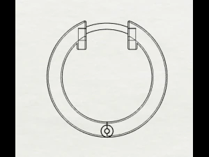 sterling silver hoop earrings 3D Print Model
