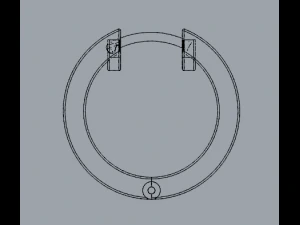 sterling silver hoop earrings 3D Print Model